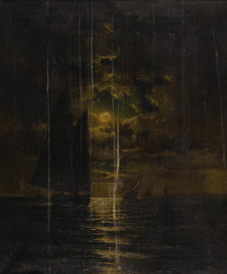 Frederick Rondel - Sailboats in Moonlight.webp
