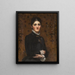 Portrait of a Lady - Frederick Samuel Beaumont — framed artwork on a wall