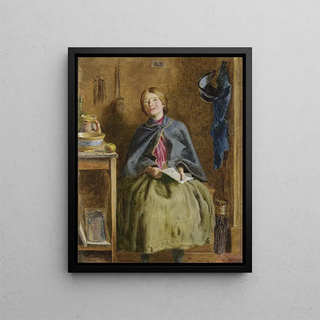Frederick Smallfield - A Maid Learning To Read.webp
