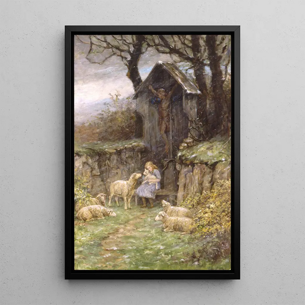 Refuge - Frederick Stuart Church — framed artwork on a wall