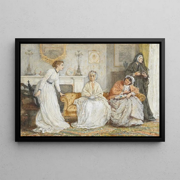 Les Parques - Frederick Walker — framed artwork on a wall