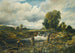 Landscape with Figures in a Boat Near a Lock - Frederick Waters Watts — artwork view