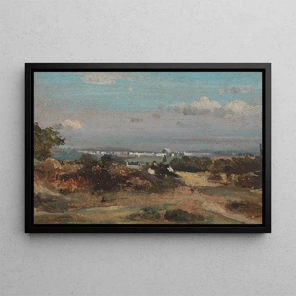 View in Suffolk - Frederick Waters Watts — framed artwork on a wall