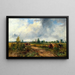 View near Canterbury - Frederick Waters Watts — framed artwork on a wall