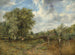 a wooded landscape with livestock and a cottage beyond - Frederick Waters Watts — artwork view