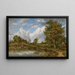Dedham Lock on the Stour River - Frederick Waters Watts — framed artwork on a wall