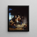 Discussion at the Continental Arms - Frederick William Billing — framed artwork on a wall
