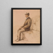 L'homme avec une gaffe - Frederick William Hulme — framed artwork on a wall