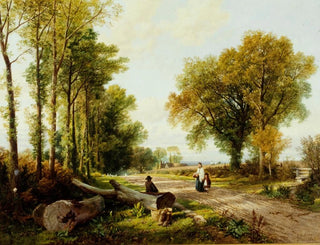 The Sunday Morning Walk - Frederick William Hulme — artwork view
