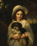 Girl with a Dog - Frederick Yates Hurlstone — artwork view