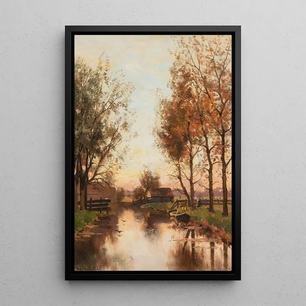 A Leak - Fredericus Jacobus van Rossum du Chattel — framed artwork on a wall