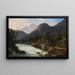 Mountains of Tyrol - Frederik Christian Jakobsen Kirskou — framed artwork on a wall