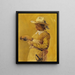 Mousquets with bottle and glass - Frederik Christian Lund — framed artwork on a wall