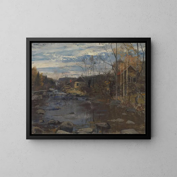 Sandvikselven - Frederik Collett — framed artwork on a wall