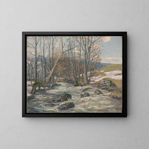 Spring in Mesna - Frederik Collett — framed artwork on a wall