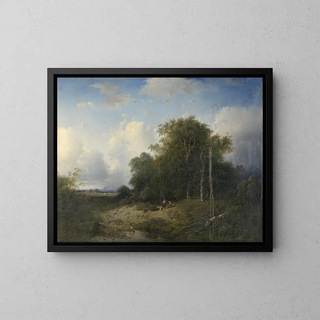 Landscape Painting - Frederik Hendrik Hendriks — framed artwork on a wall