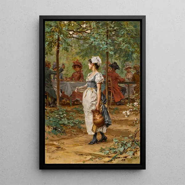 A Gaze Exchanged - Frederik Hendrik Kaemmerer — framed artwork on a wall