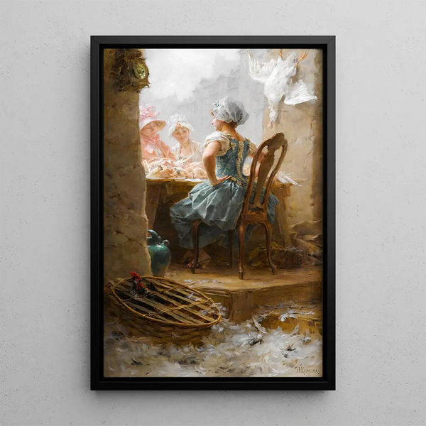 At the Market - Frederik Hendrik Kaemmerer — framed artwork on a wall