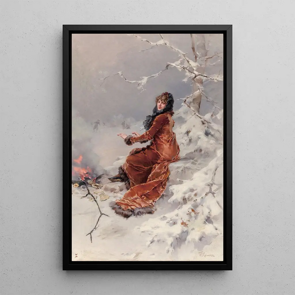Near the Skating Pond - Frederik Hendrik Kaemmerer — framed artwork on a wall