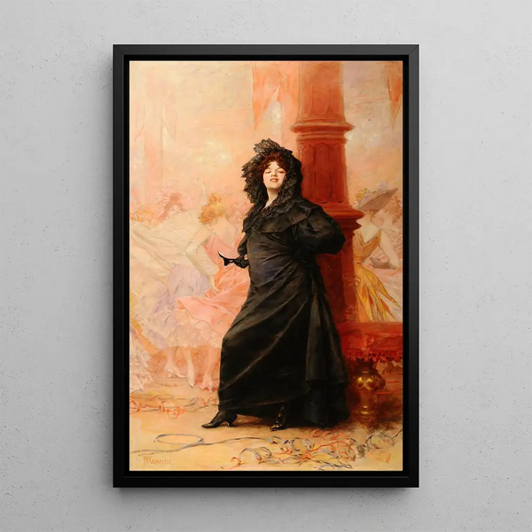 Mascarade - Frederik Hendrik Kaemmerer — framed artwork on a wall