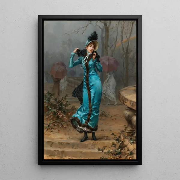 Shelter from the Storm - Frederik Hendrik Kaemmerer — framed artwork on a wall