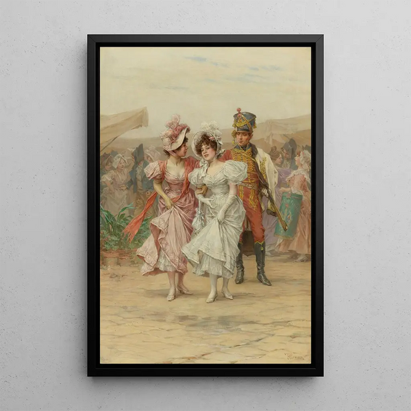 La Fête à Saint-Cloud - Frederik Hendrik Kaemmerer — framed artwork on a wall