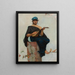 The Lute Player - Frederik Hendrik Kaemmerer — framed artwork on a wall