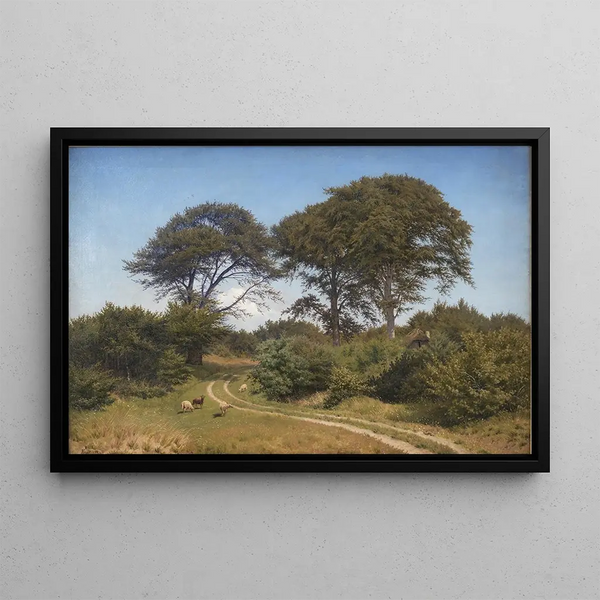 Part of the Frgelunden Park near Jgerspris - Frederik Kraft — framed artwork on a wall