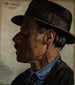 Self-portrait Painting - Frederik Lange — artwork view