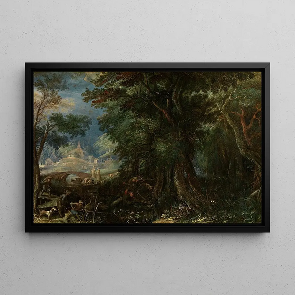 Landscape Painting - Frederik van Valckenborch — framed artwork on a wall