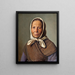 Fisherwoman of Hornbæk - Frederik Vermehren — framed artwork on a wall