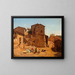 Rue à Gerano dans les collines sabines - Frederik Vermehren — framed artwork on a wall