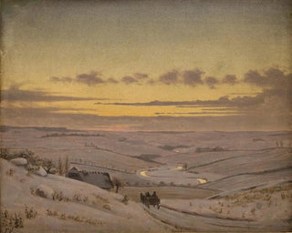 Winter Evening Painting at Susen - Frederik Vermehren — artwork view