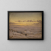 Winter Evening Painting at Susen - Frederik Vermehren — framed artwork on a wall