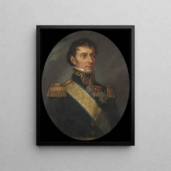 Louis Marie de Camps 1765-1844 Major General - Fredric Westin — framed artwork on a wall