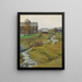 Autumn Wet Painting at Hov in your Gudbrandsdalen - Fredrik Borgen — framed artwork on a wall