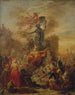 Allegory of Liberty on the ruins of the Bastille - French School — artwork view