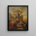Allegory of Liberty on the ruins of the Bastille - French School — framed artwork on a wall