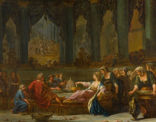 Cleopatra and the Pearl - French School — artwork view