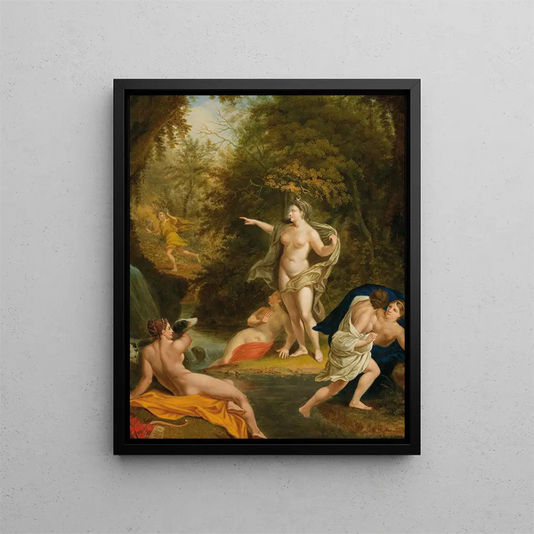 Diane and Actéon Painting - French School — framed artwork on a wall