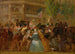 L'empereur Napoléon III et l'impératrice Eugénie en calèche - French School — artwork view