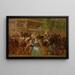 L'empereur Napoléon III et l'impératrice Eugénie en calèche - French School — framed artwork on a wall