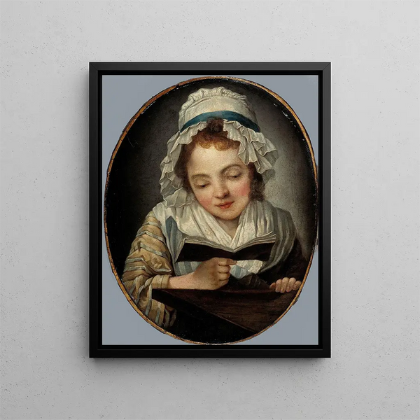 La Liseuse - French School — framed artwork on a wall
