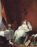 La Liseuse endormie - French School — artwork view