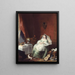 La Liseuse endormie - French School — framed artwork on a wall