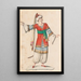 Oriental Costumes Painting 2 - French School — framed artwork on a wall