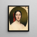 Portrait of a Lady - French School — framed artwork on a wall