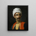 Portrait of Hassan El Berberi - French School — framed artwork on a wall