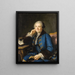Portrait of a Gentleman - French School — framed artwork on a wall