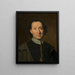 Portrait of a Man - French School — framed artwork on a wall